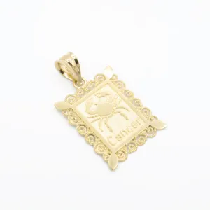 14K Zodiac Sign (Cancer) Pendant JTJ™