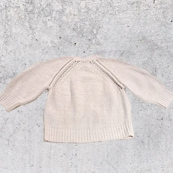 3.1 Phillip Lim Cropped Sweater Heavy Knit Quiet Luxury Ivory Cream Designer SM