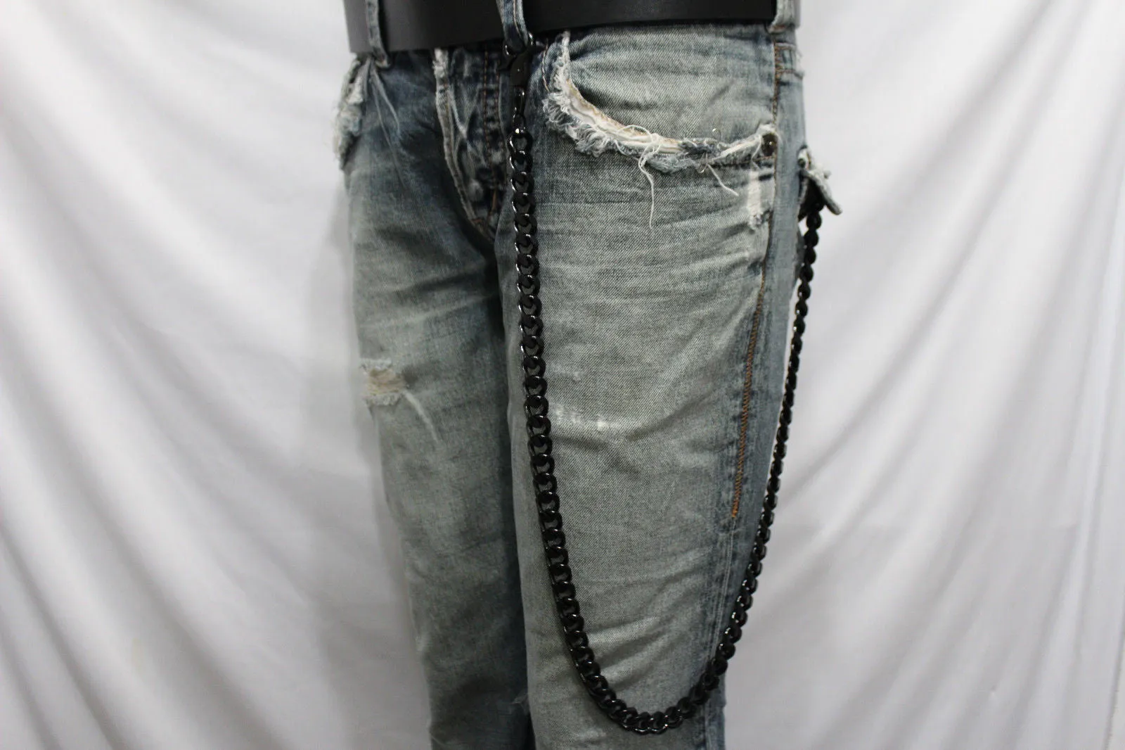 33" Extra Long Heavy Duty Metal Wallet Chain