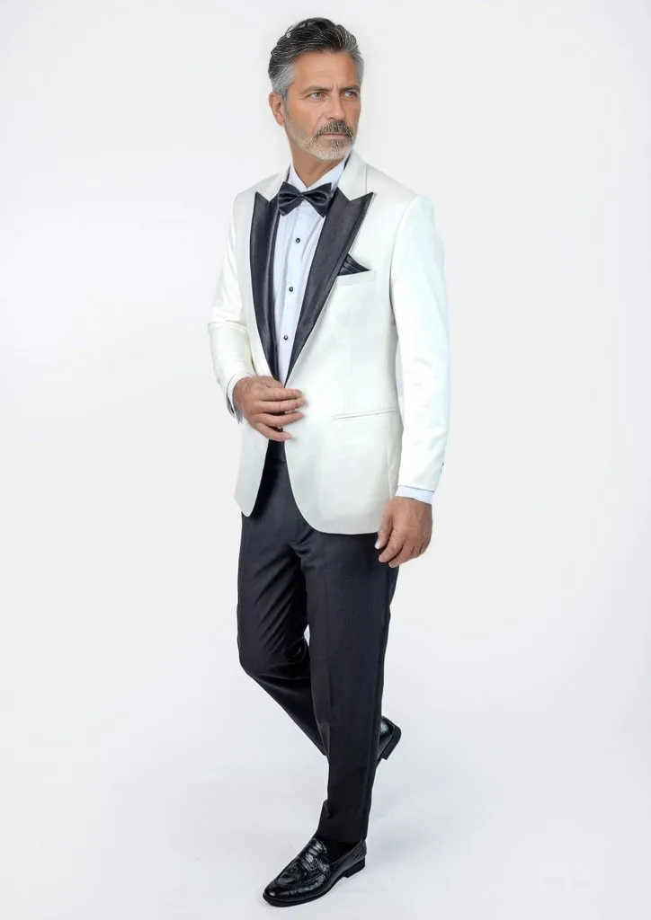 Alabaster White Twill Tuxedo