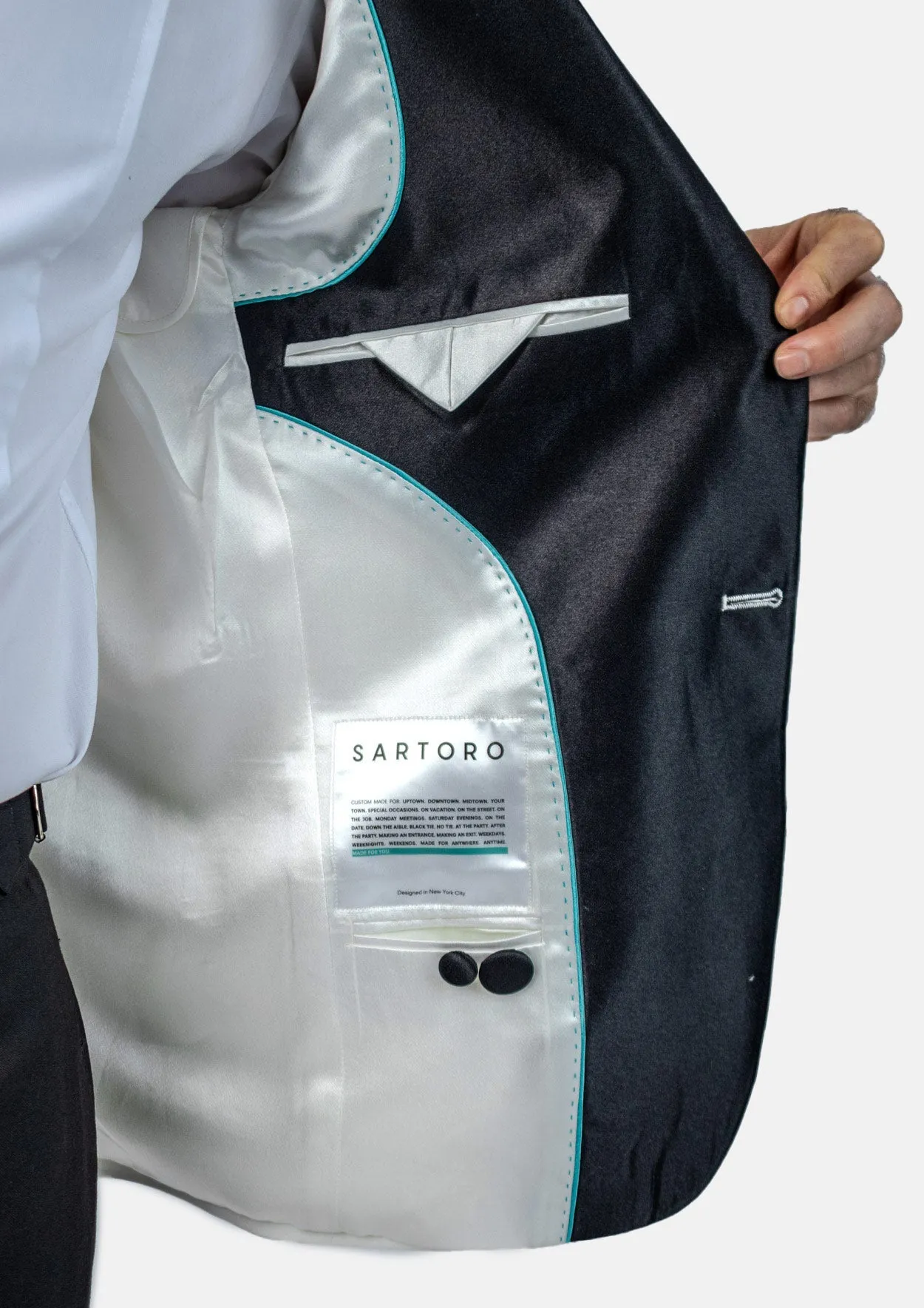 Alabaster White Twill Tuxedo