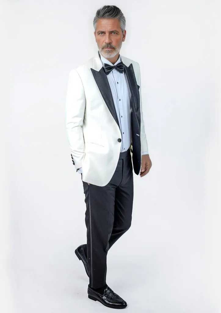 Alabaster White Twill Tuxedo