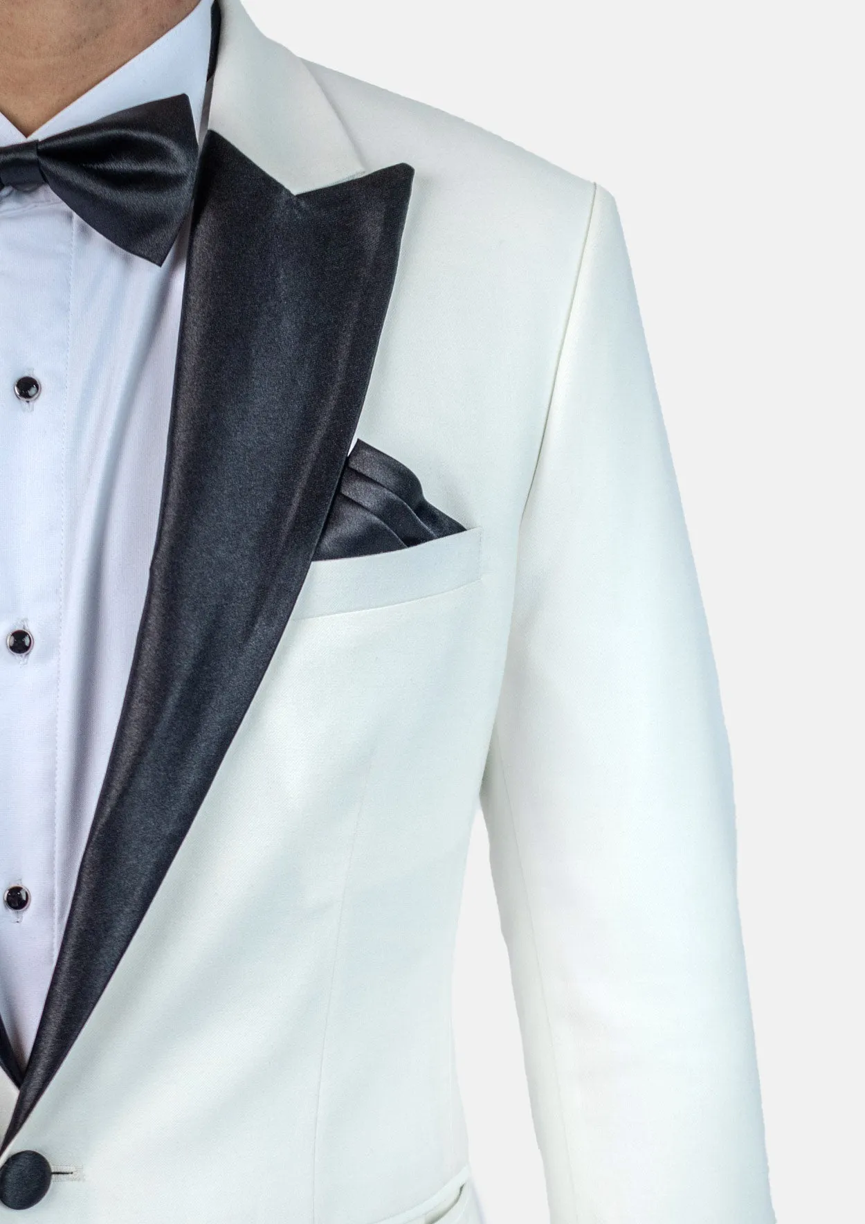 Alabaster White Twill Tuxedo