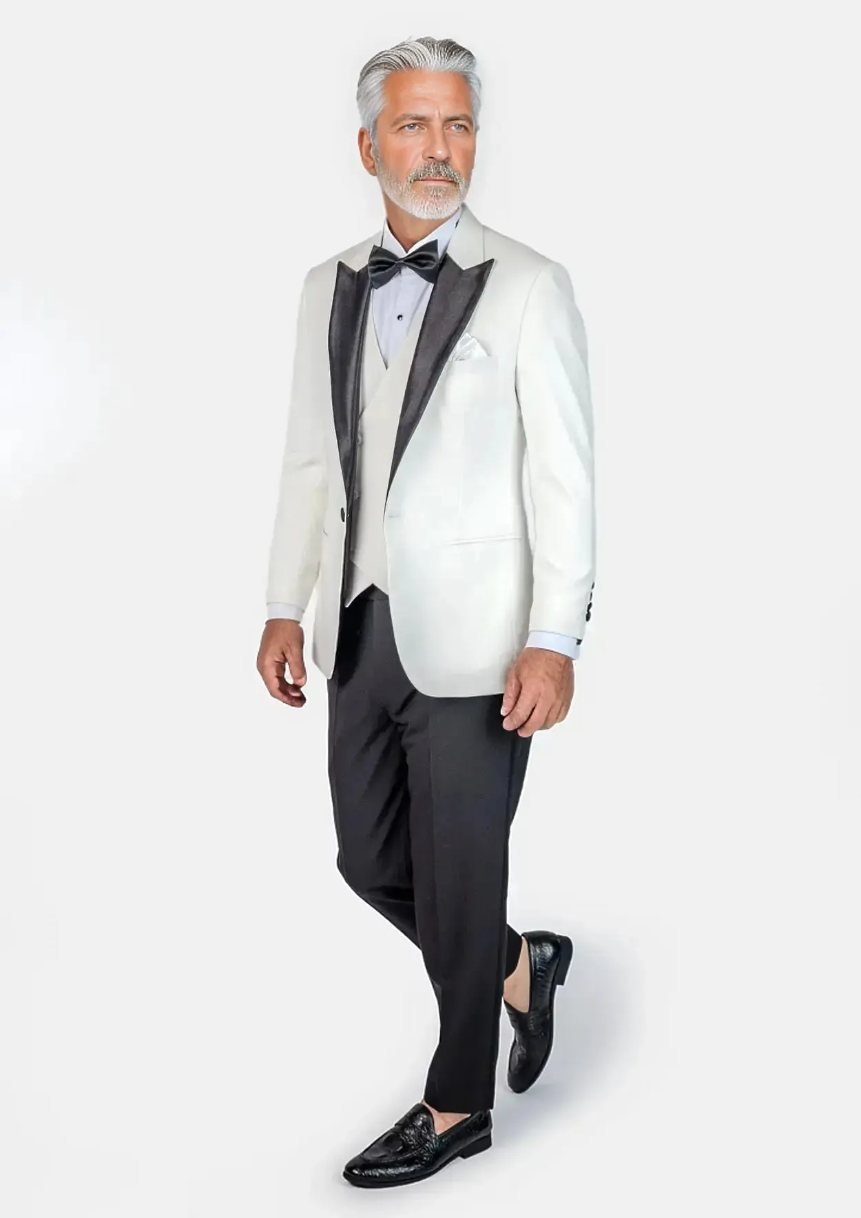 Alabaster White Twill Tuxedo