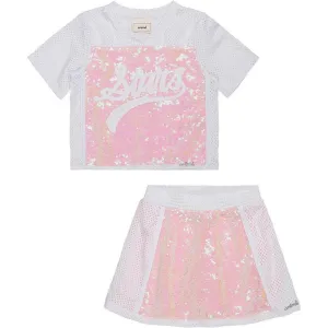 AMIME - Stars Skort Set- Pink