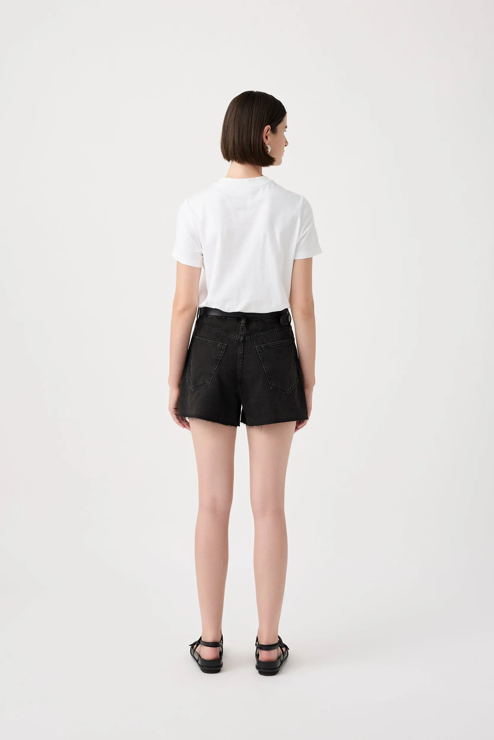 Annie High Classic Short Aged Black
