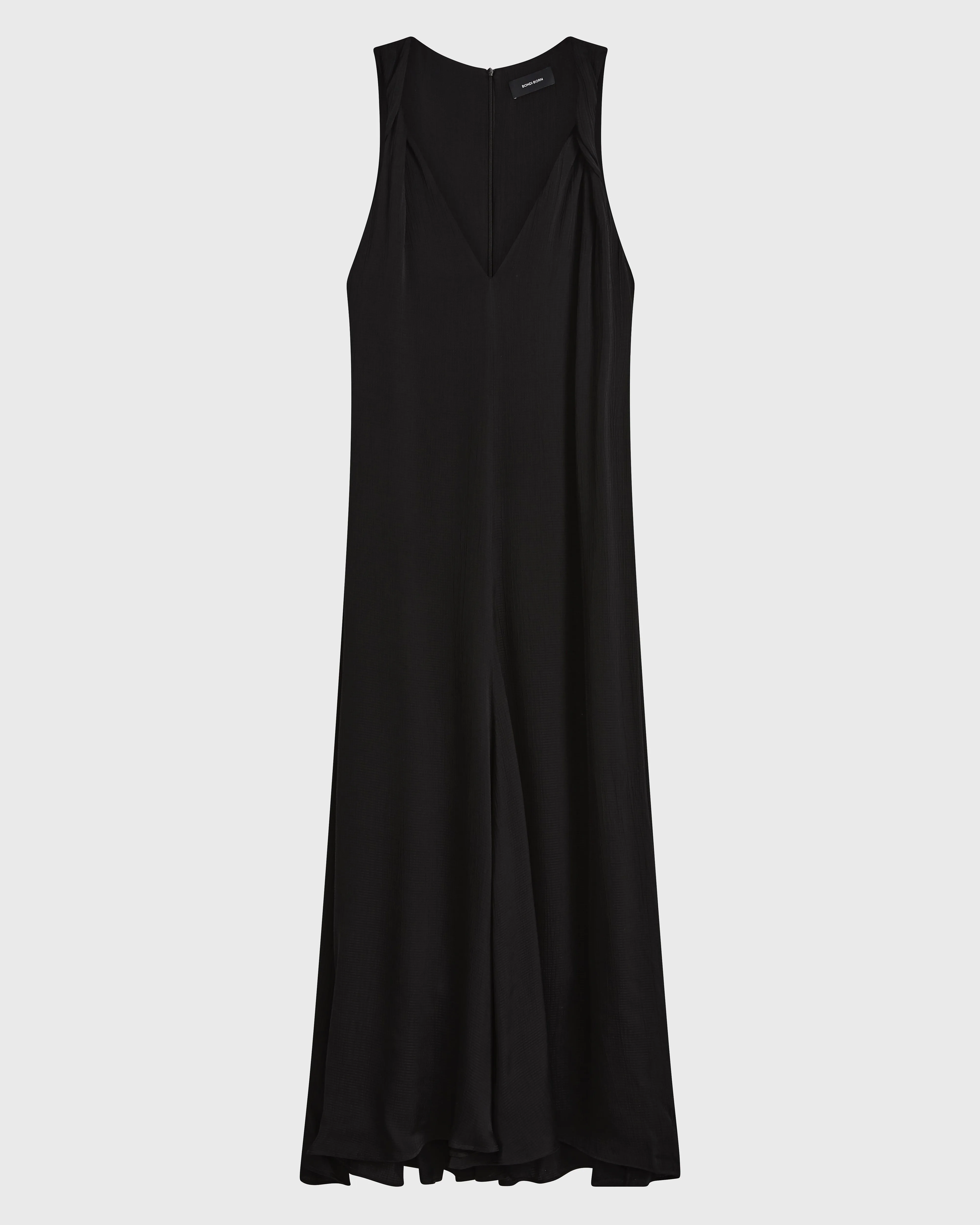 Ardea Twist Shoulder Maxi Dress - Black