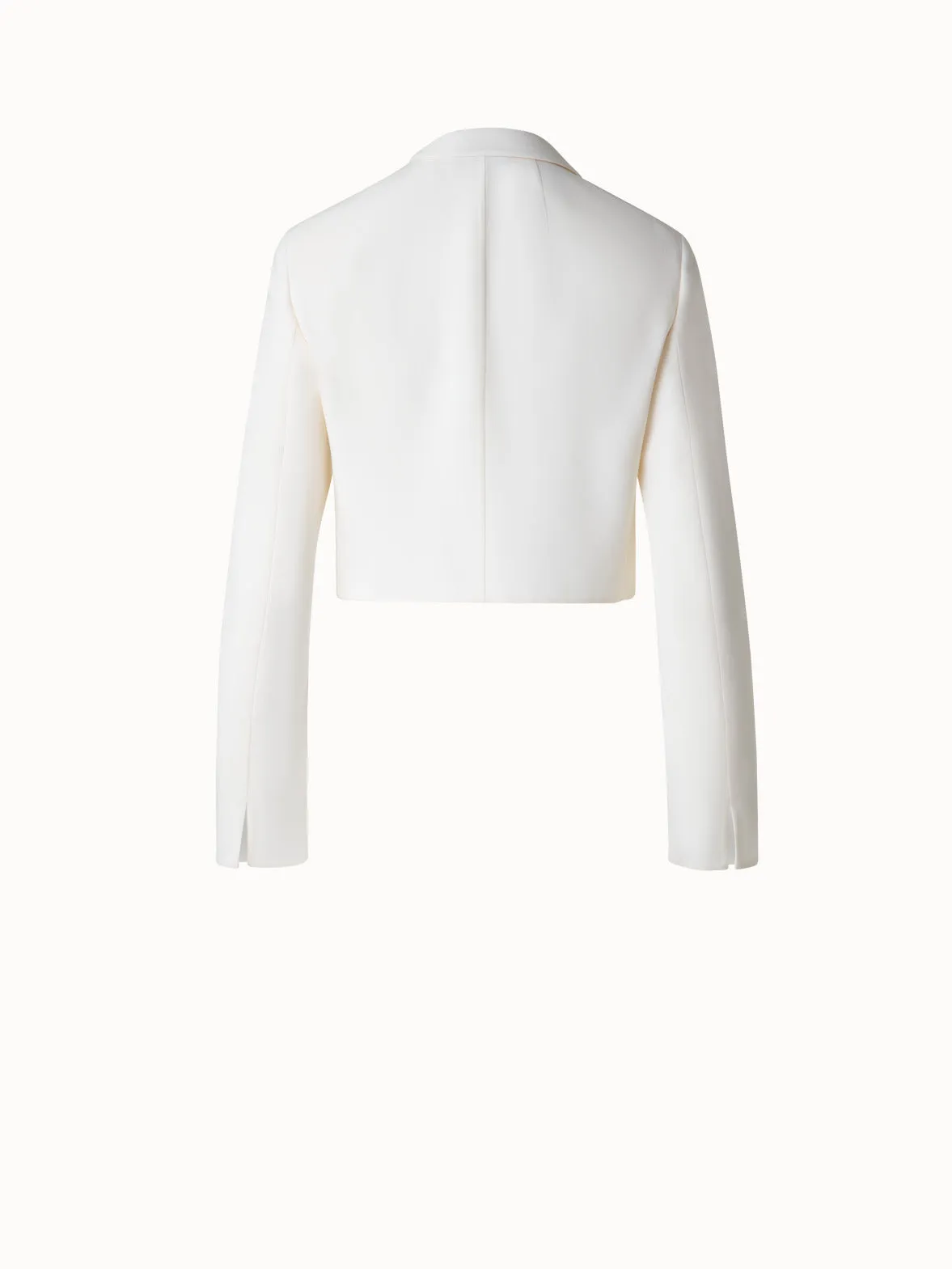 Asymmetrical Wool Double-Face Jacket