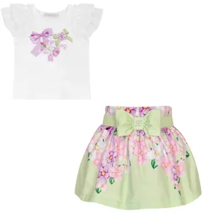 BALLOON CHIC - Flower Skirt Set - Mint