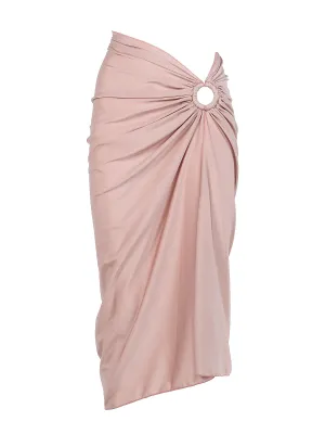 Bamboo Ring Midi Skirt