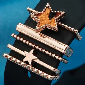 Beaded Star Watch Charm Set of 5