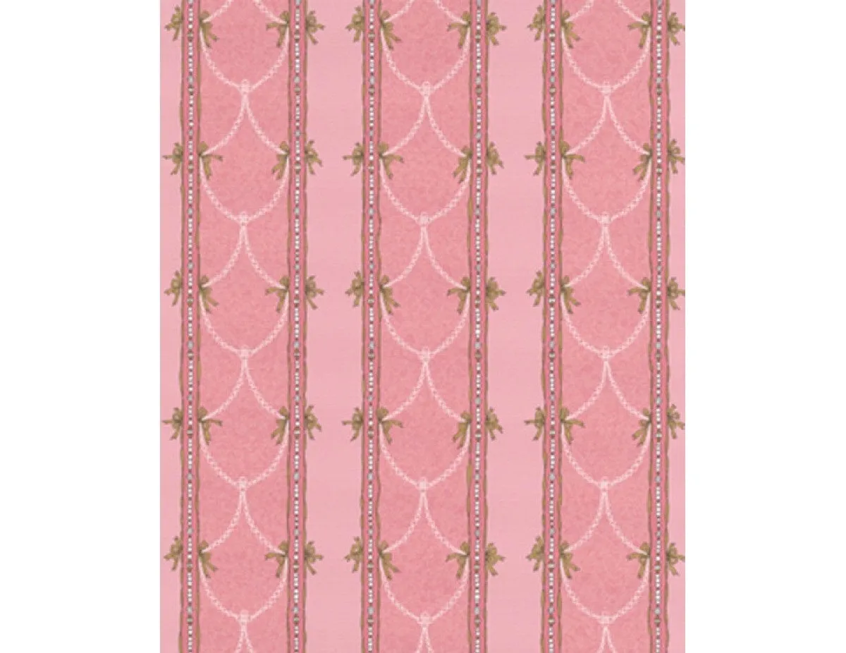 Beads Stripes Pink 7305-50 Wallpaper