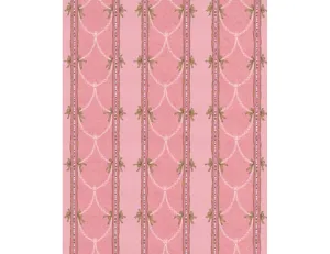 Beads Stripes Pink 7305-50 Wallpaper