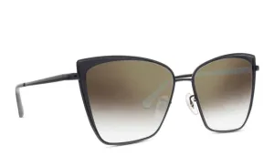 Becky- Black   Flash Grey Gradient Sunglasses
