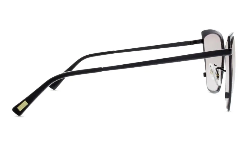 Becky- Black   Flash Grey Gradient Sunglasses