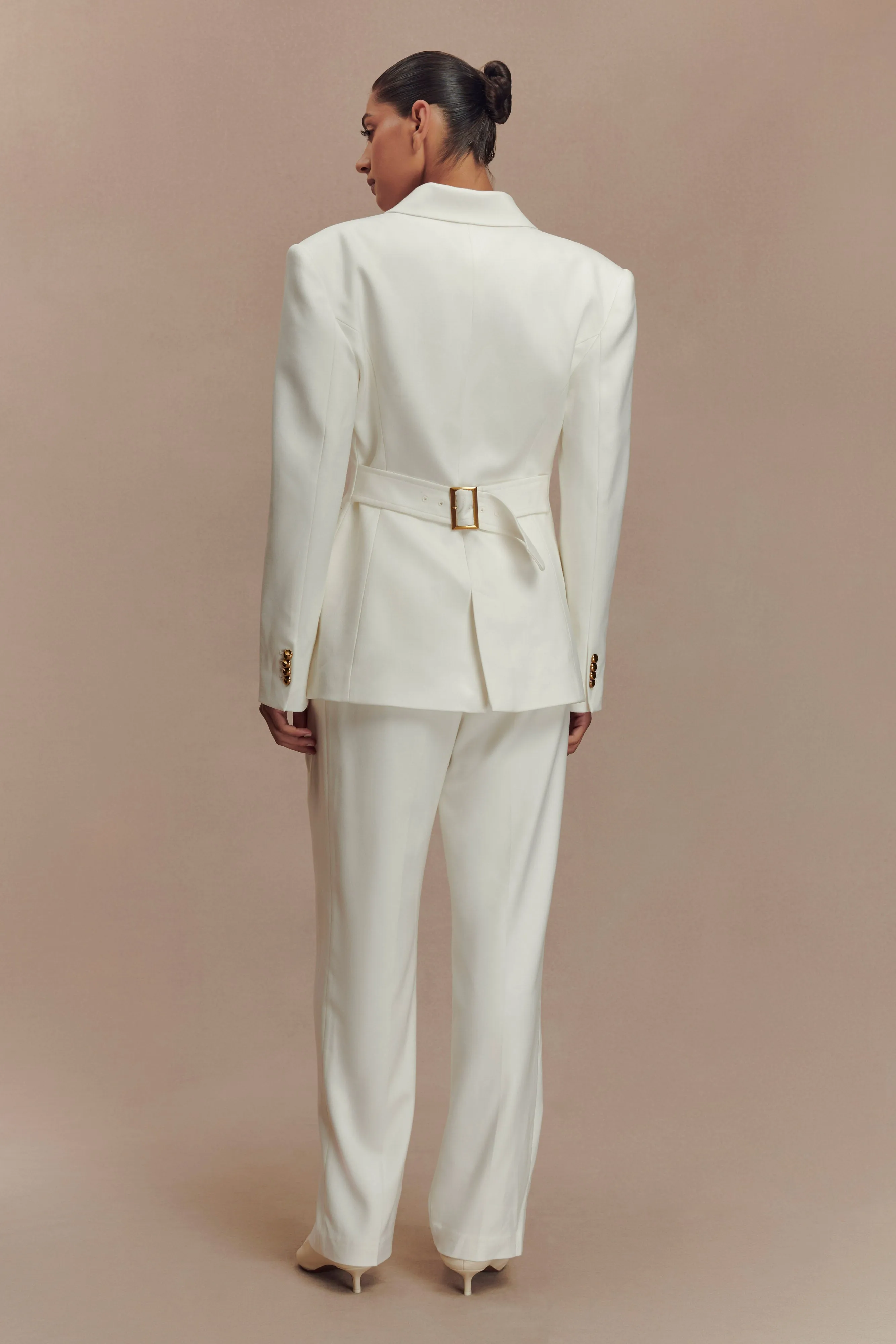 Bellamy Cinched Blazer - Ivory