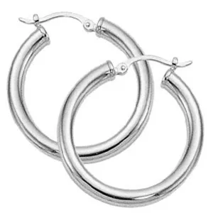 Ben Garelick Classic Sterling Silver 3mm Hoop Earrings