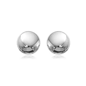 Ben Garelick Sterling Silver Flat Bead Stud Earrings