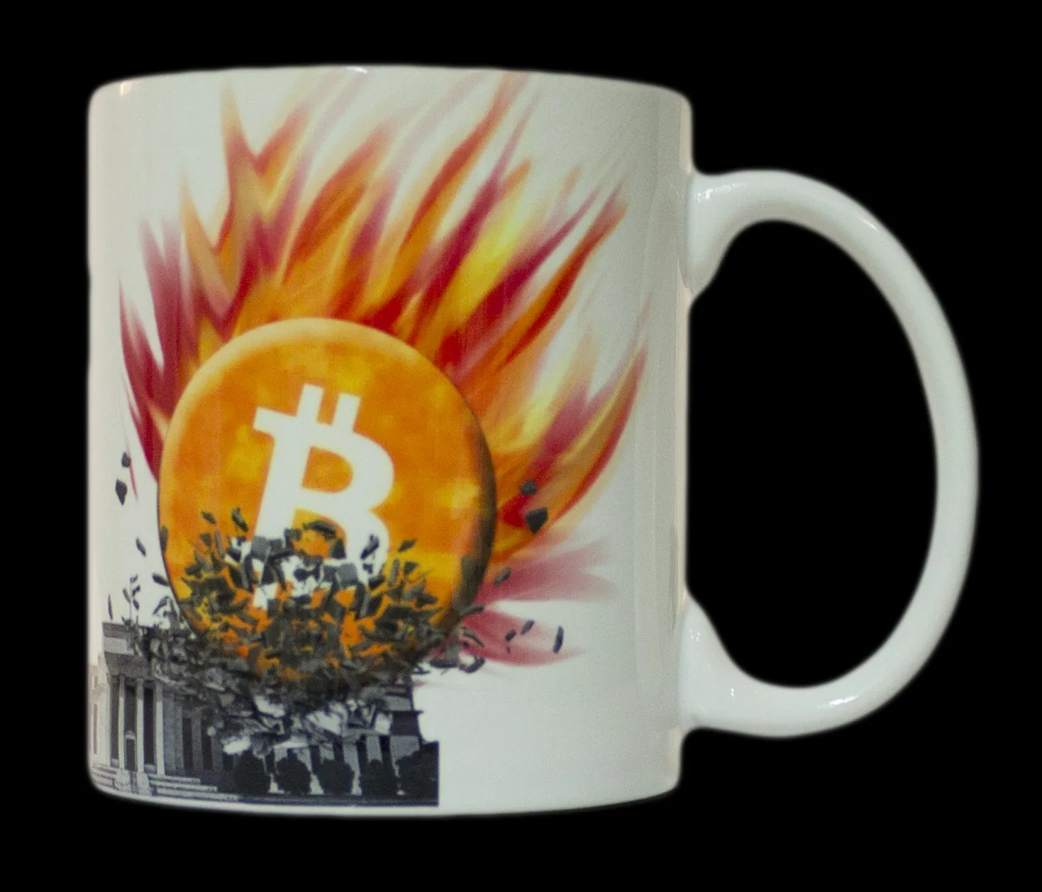 Bitcoin Smashes Federal Reserve 11oz. Coffee Mug