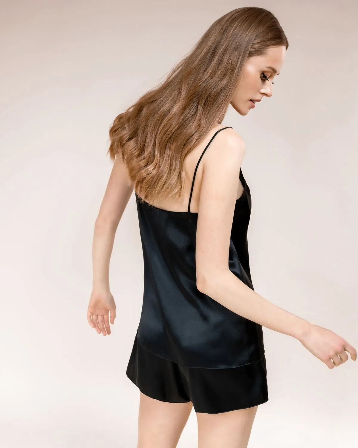Black Silk Shorts