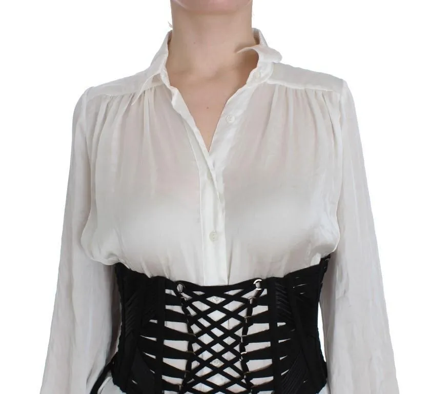 Black Stretch Waist Corset Belt
