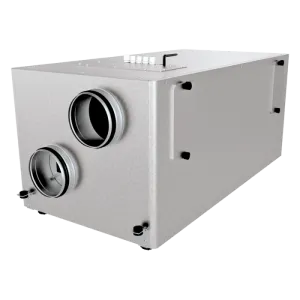 Blauberg KOMFORT-EC-LB-400-S25 Komfort Horizontally Mounted MVHR Mechanical Ventilation Unit with Heat Recovery - Built-in Controls