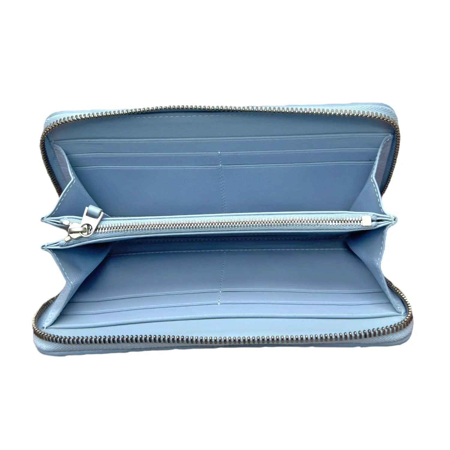 BOTTEGA VENETA Intrecciato Continental Wallet - Blue