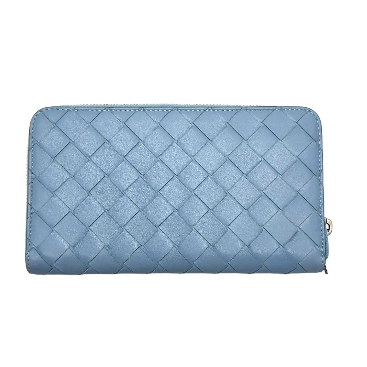 BOTTEGA VENETA Intrecciato Continental Wallet - Blue