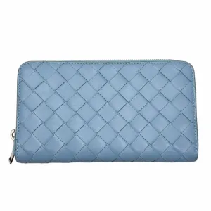 BOTTEGA VENETA Intrecciato Continental Wallet - Blue