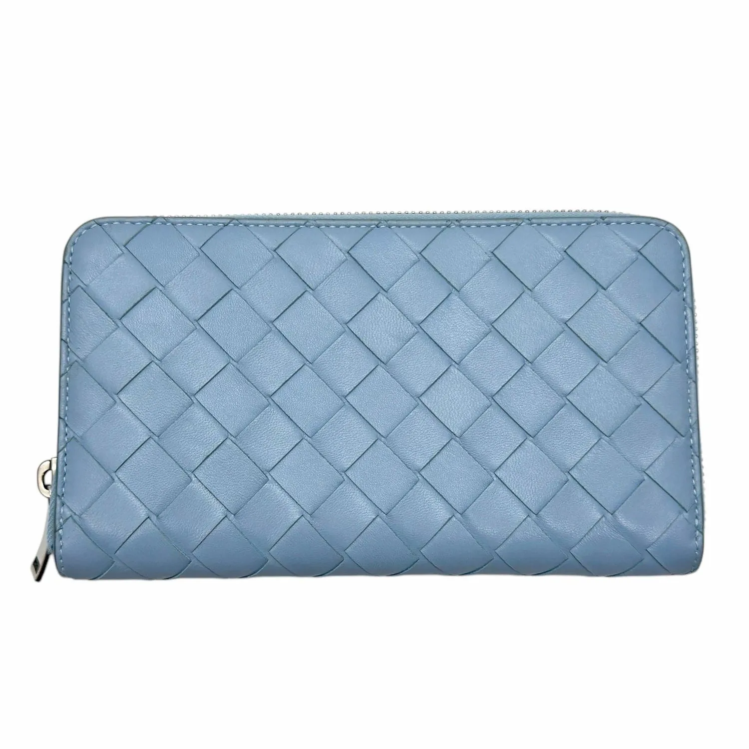 BOTTEGA VENETA Intrecciato Continental Wallet - Blue