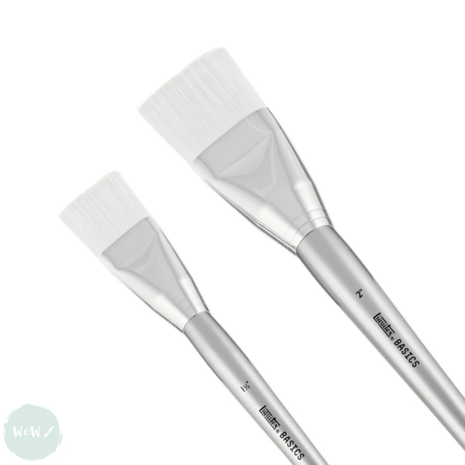 BRUSH SET - Acrylic - LIQUITEX Basics - SYNTHETIC X-TRA BIG FLATS - 2 Assorted Pack
