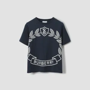 Burberry Oak Leaf Crest Cotton T-shirt
