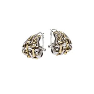 Canias Original Collection - Five-Row Omega Clip Post Earrings