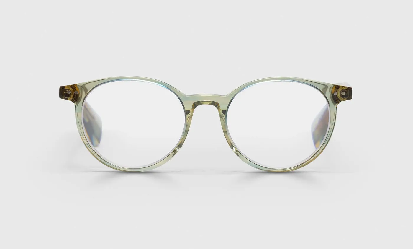 Case Closed Average Color 16 - Olive Crystal Front and Temples