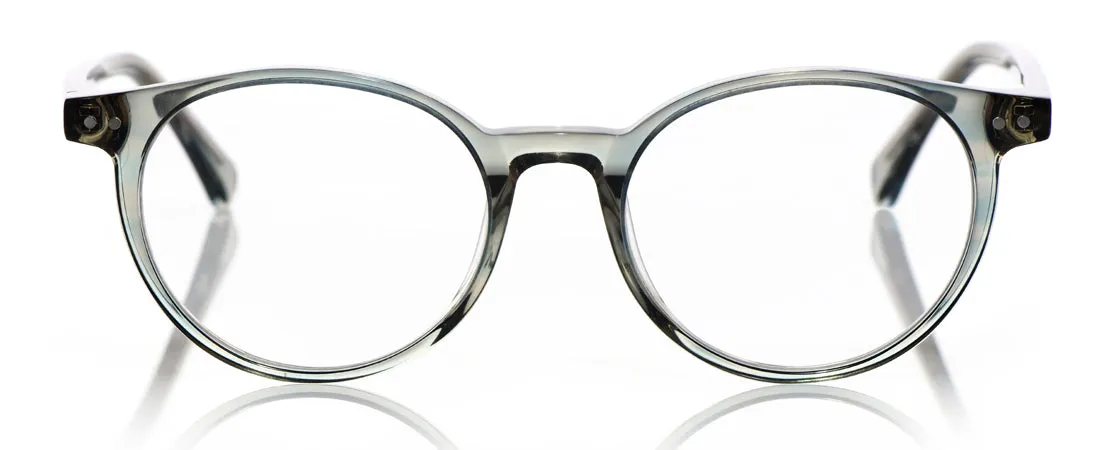 Case Closed Average Color 16 - Olive Crystal Front and Temples