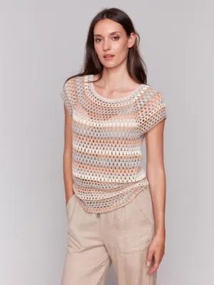 Charlie B Crochet Raglan Haley Top