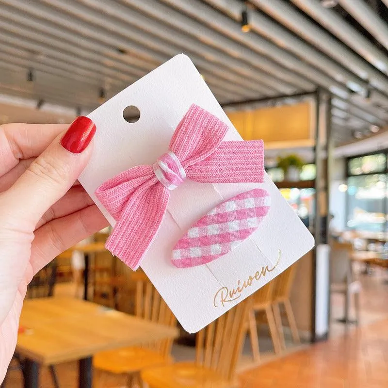 Chequered Bow (Set of 2)