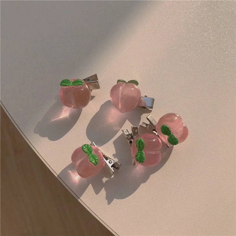 Chic 5 Pieces Pink Hair Clips Set