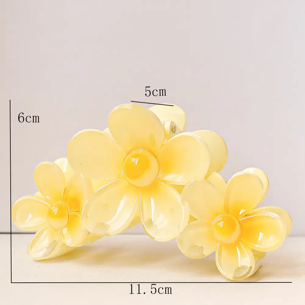 Chic Colorful Flower Hair Claw Clip