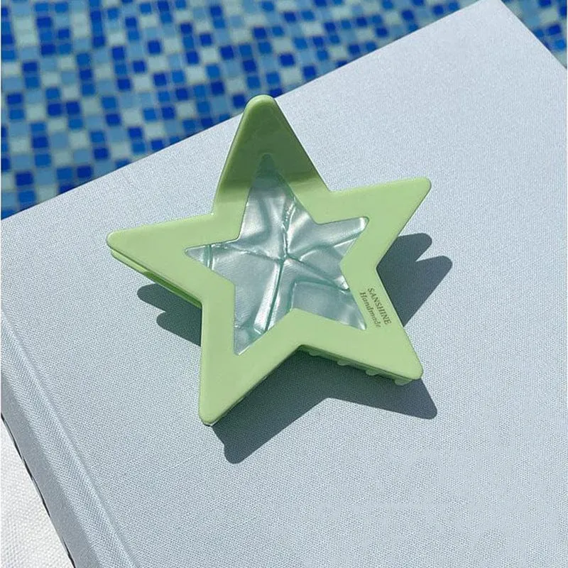 Chic Colorful Star Hair Claw Clip