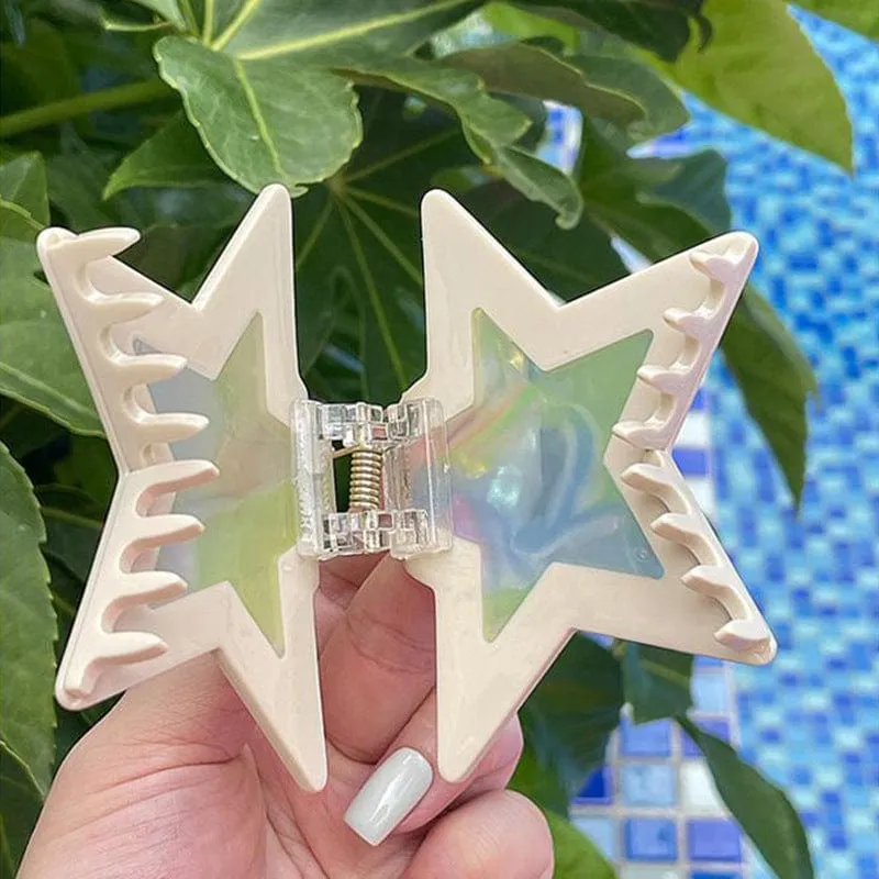 Chic Colorful Star Hair Claw Clip
