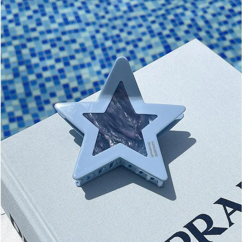 Chic Colorful Star Hair Claw Clip