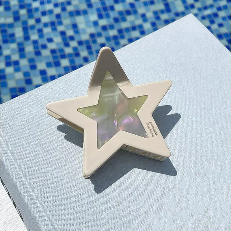 Chic Colorful Star Hair Claw Clip