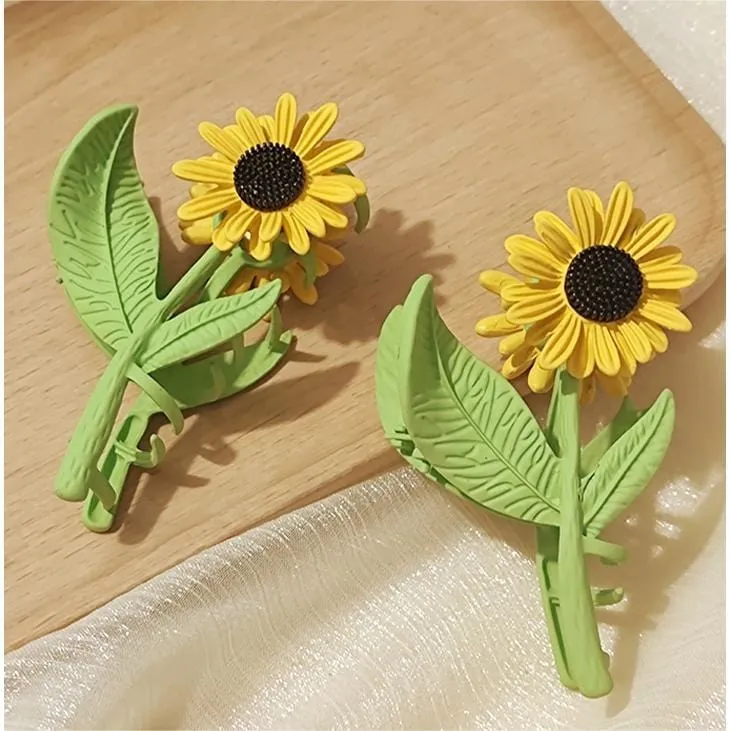 Chic Sunflower Chignon Claw Clip Hair Clip