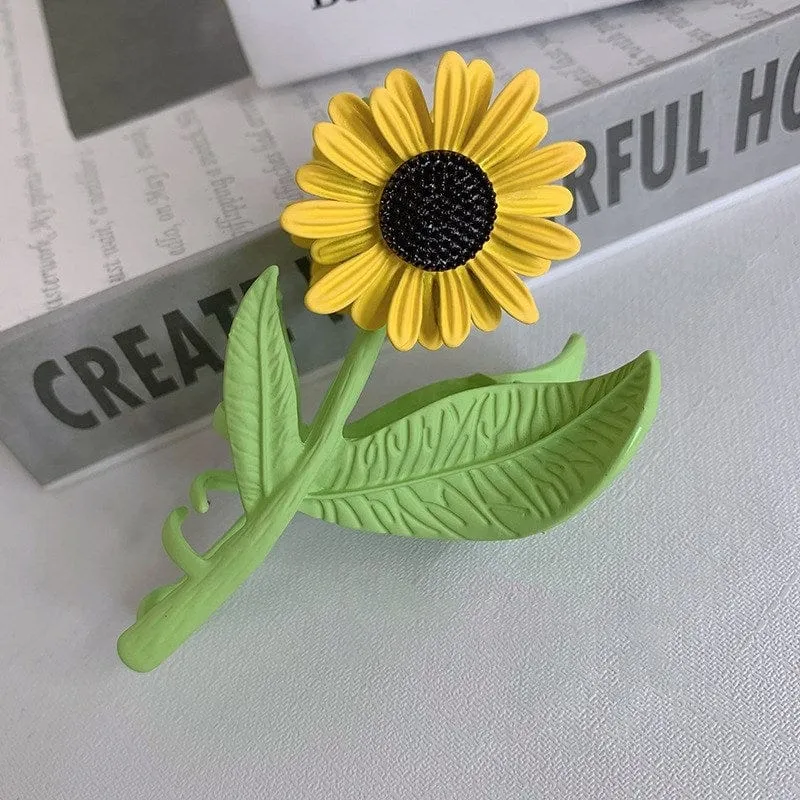 Chic Sunflower Chignon Claw Clip Hair Clip