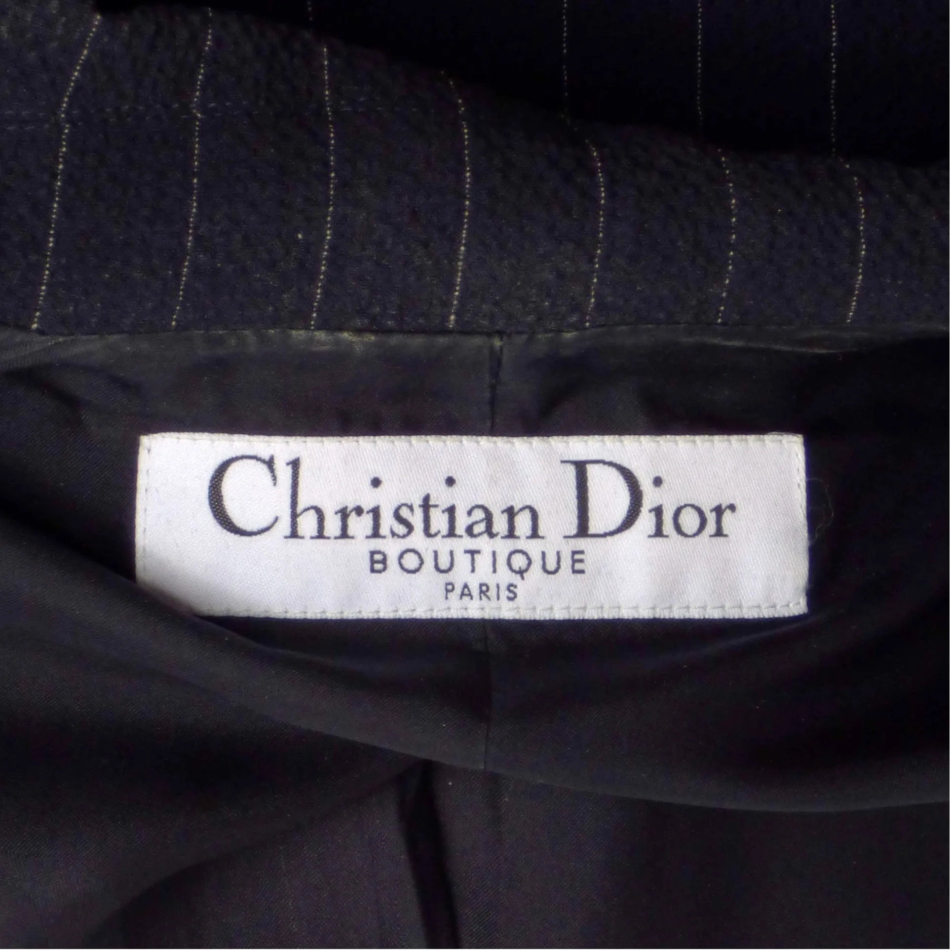 CHRISTIAN DIOR- 2006 Wool Pin Stripe Blazer, Size 4P