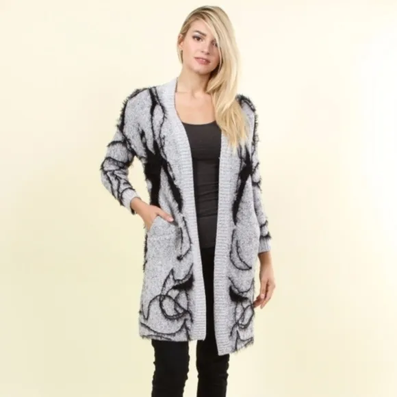 Chunky Knit Sweater Cardigan