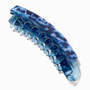 Claire's Blue Tortoiseshell Acrylic Banana Hair Claw