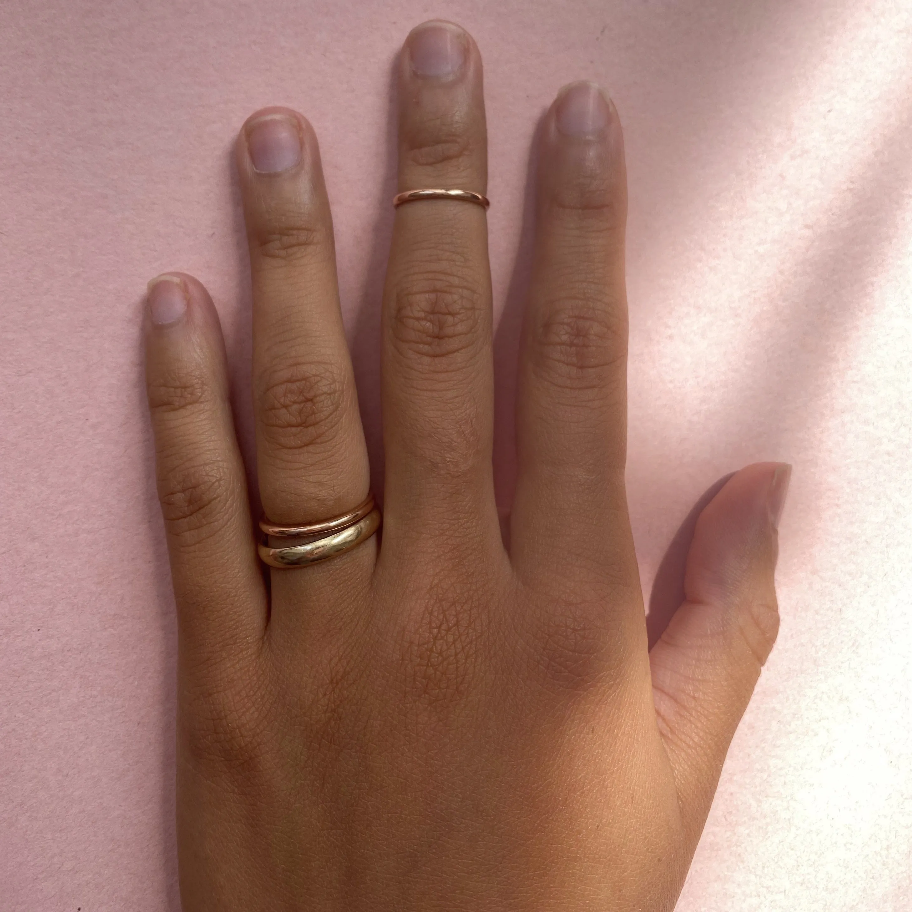 CLASSIC HIGH ROUNDED BAND | 14K GOLD