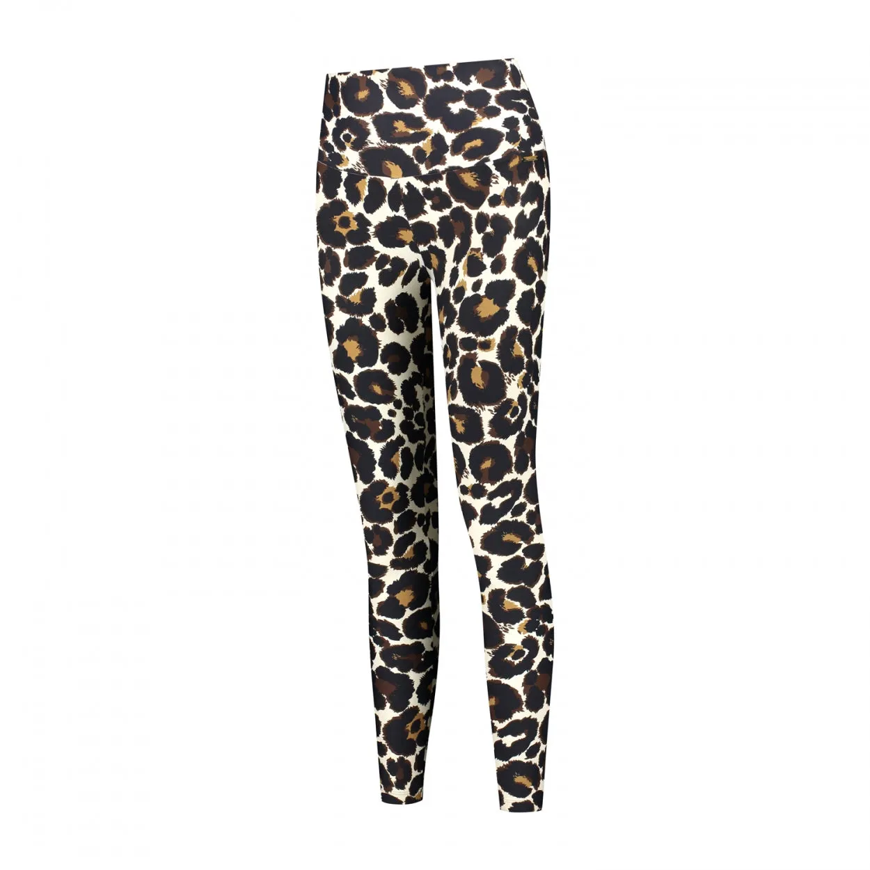 Classic Leggings High Waistband | Leopard Off White